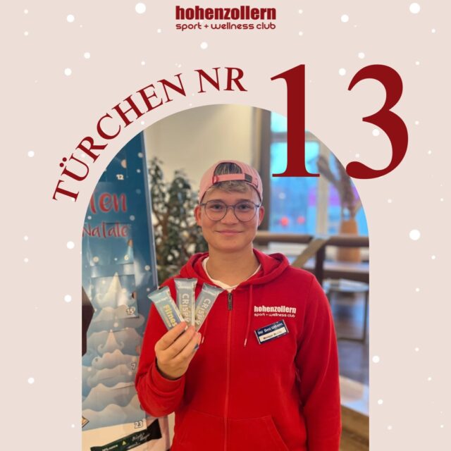 🎄 Guten Morgen und willkommen zu Türchen Nr. 1️⃣3️⃣! 🎁

Heute versteckt sich hinter unserem Adventskalender:
✨Riegel✨

Der reguläre Preis liegt bei 1,80€,
aber nur heute bekommt ihr es für 1,40€! 😍

Greift schnell zu – das Angebot gilt ausschließlich heute!

✨ Habt einen wunderbaren Adventstag! ✨
Euer Hohenzollern Team!♥️