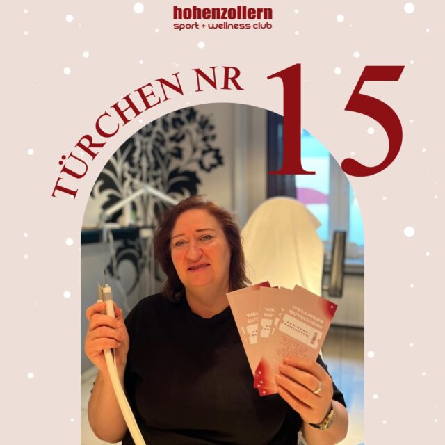 🎄 Guten Morgen und willkommen zu Türchen Nr. 1️⃣5️⃣! 🎁

Heute versteckt sich hinter unserem Adventskalender:
✨40 Minuten Pediküre als Gutschein✨

Der reguläre Preis liegt bei 29,50€,
aber nur heute bekommt ihr es für 22,50€! 😍

Greift schnell zu – das Angebot gilt ausschließlich heute!

✨ Habt einen wunderbaren Adventstag! ✨
Euer Hohenzollern Team!♥️