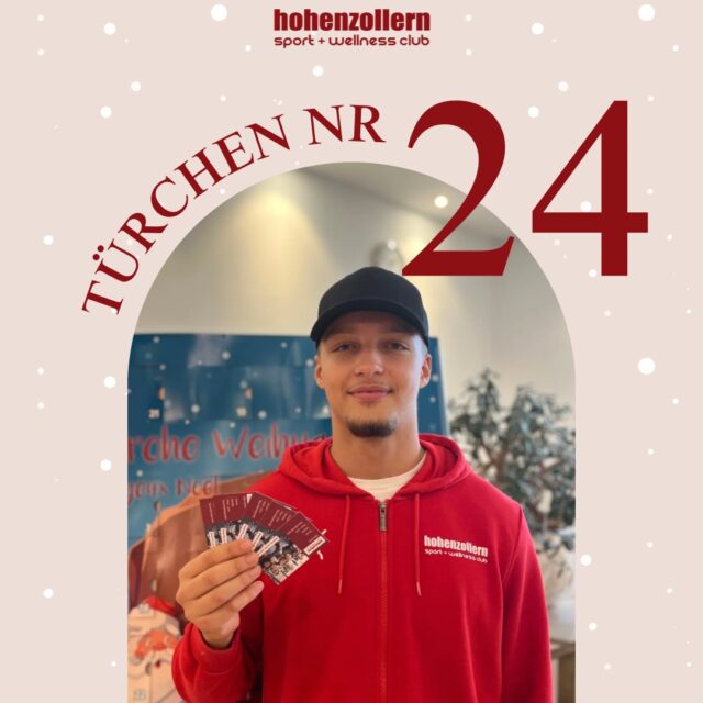 🎄Guten Morgen und willkommen zu Türchen Nr. 2️⃣4️⃣! 🎁

Heute versteckt sich hinter unserem Adventskalender:
✨Alle 10er Karten 30€ günstiger✨

Die regulären Preise liegen bei 1 Option 79,90€, 2 Optionen 99,90€ und 3 Optionen 119,90€,
aber nur heute bekommt ihr es für 1 Option 49,90€, 2 Optionen 69,90€ und 3 Optionen 99,90€!😍

Greift schnell zu – das Angebot gilt ausschließlich heute!

✨ Habt einen wunderbaren Adventstag! ✨
Euer Hohenzollern Team!♥️